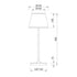 LED SMD TABLE BATTERY LUMINAIRE 2W 170LM 3.000K Sand White 360° CRI80 IP54 LG2050W-400