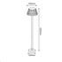 LED SMD POST LUMINAIRE 10W 400LM 130° 230V AC 3.000K DARK GREY CRI80 IP65 30.000HRS LG2122G-600