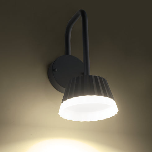 LED SMD WALL LUMINAIRE 10W 400LM 85° 230V AC 3.000K DARK GREY CRI80 IP54 30.000HRS LG2122G