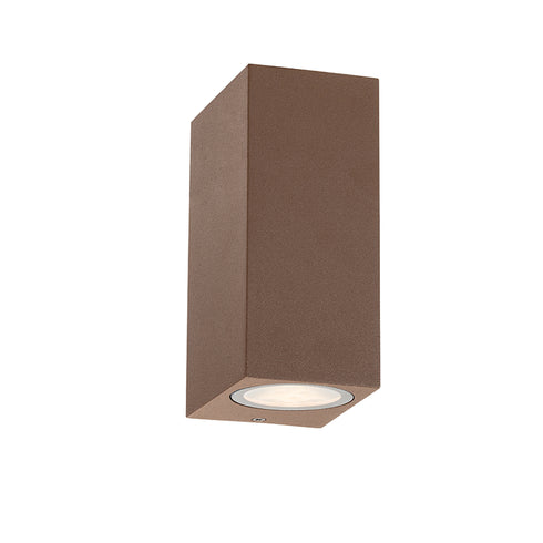 GU10 WALL LUMINAIRE 230V AC RUSTY IP65 MAX.2X35W LG2204GU10R