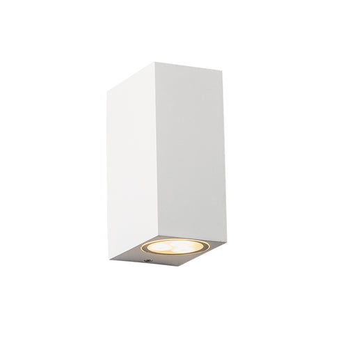 GU10 WALL LUMINAIRE 230V AC MATT WHITE IP65 MAX.2X35W LG2204GU10W