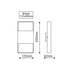 ^LED SMD WALL LUMINAIRE 8W 320LM 200° 230V AC 3.000K DARK GREY CRI80 IP54 30.000HRS