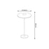 LED SMD TABLE BATTERY LUMINAIRE 2W 260LM 83° 3.000K DARK GREY CRI80 IP54 LG2441G-400