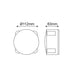 LED HP WALL LUMINAIRE 5W 170LM 15° 230V AC 3.000K DARK GREY CRI80 IP54 30.000HRS LG2621G