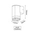 GU10 WALL LUMINAIRE 230V AC DARK GREY IP54 MAX.35W LG2881G