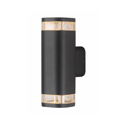 GU10 WALL LUMINAIRE 230V AC DARK GREY IP54 MAX.2X35W LG2882G