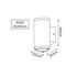 LED HP WALL LUMINAIRE 6W 300LM 50° 230V AC 3.000K DARK GREY CRI80 IP54 30.000HRS LG2982G