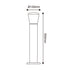E27 POST LUMINAIRE 230V AC DARK GREY IP54 MAX.40W LG5951G-500