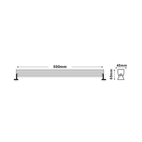WALL WASHER CREE LED 13W 4000K 1.050Lm 30˚ 230V 0,5m IP65 LIAM1340
