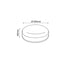 LED PC WHITE CEILING LUMINAIRE 230V AC IP66 12W 1020lm 3000K 180° Ra80 MADA1230