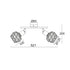 ΣΠΟΤ II 2XE14 ΜΑΥΡΟ ΠΛΕΓΜΑ 30X12,5X19,5CM ALADDIN MC15612B