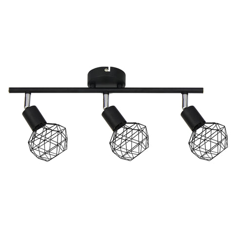 ΣΠΟΤ III 3XE14 ΜΑΥΡΟ ΠΛΕΓΜΑ 46X12,5X19,5CM ALADDIN MC15613B