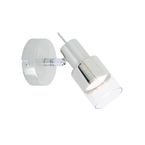 ΣΠΟΤ Ι ΝΙΚΕΛ ΜΕ ΔΙΑΦΑΝΟ ΓΥΑΛΙ 1 Χ GU10 PLATINUM MC6561