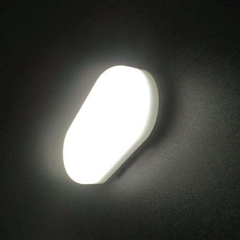 LED PC WHITE WALL LUMINAIRE 230V AC IP66 12W 1110lm 6000K 180° Ra80 MINA1260