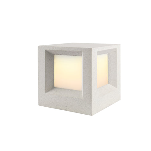 ΦΩΤΙΣΤΙΚΟ ΚΗΠΟΥ 200MM IP65 Ε27 Max.7W ΛΕΥΚΟ ΤΣΙΜΕΝΤΟ & PC ΚΑΛΥΜΜΑ MK041W-200