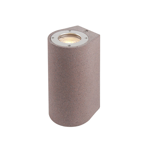 ΣΤΡΟΓΓΥΛΟ ΕΠΙΤΟΙΧΟ ΦΩΤΙΣΤΙΚΟ UP-DOWN IP65 2XGU10 ΚΟΚΚΙΝΟ ΤΣΙΜΕΝΤΟ MK0522RR