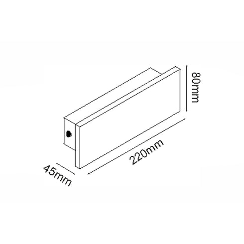 ΕΠΙΤΟΙΧΟ ΓΡΑΜΜΙΚΟ ΦΩΤΙΣΤΙΚΟ LED SMD 8W 540LM 230V AC 3000K RA80 IP65 30.000HRS ΛΕΥΚΟ ΤΣΙΜΕΝΤΟ MK063220W
