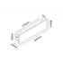 ^ WALL WALL LINE LAMP LED SMD 12W 760LM 230V AC 3000K RA80 IP65 30.000HRS WHITE CEMENT