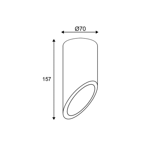 ΟΡΟΦΗΣ Φ/Σ 1ΧGU10 ΚΟΚΚΙΝΟ ΤΣΙΜΕΝΤΟ D7XH16CM FALTSO MK151S16R