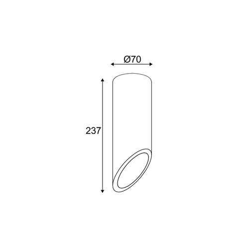 ΟΡΟΦΗΣ Φ/Σ 1ΧGU10 ΚΟΚΚΙΝΟ ΤΣΙΜΕΝΤΟ D7XH24CM FALTSO MK151S24R