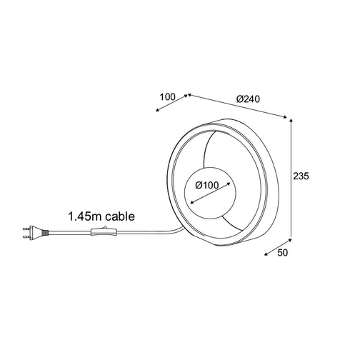 ΕΠΙΤΡΑΠΕΖΙΟ Φ/Σ 1ΧG9 ΦΥΣΙΚΟ ΤΣΙΜΕΝΤΟ+ΛΕΥΚΟ ΓΥΑΛΙ D24x10CM VENUS MK421T24G