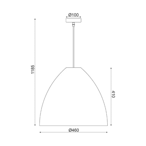 ΚΡΕΜΑΣΤΟ Φ/Σ 1ΧΕ27 ΚΑΦΕ ΚΑΛΑΜΙ Φ45ΧH119CM OIA ML1013012B