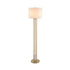 FLOOR F/S 1XE27 BELIZE GOLD MET/CO+WHITE LAMP-MARBLE IP20 D40,6XH153CM
