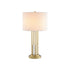 TABLE F/S 1XE27 BELIZE GOLD MET/CO+WHITE LAMP-MARBLE IP20 D35.6XH66CM