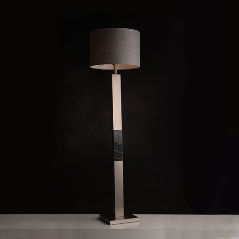 ΕΠΙΔΑΠΕΔΙΟ Φ/Σ 1ΧΕ27 ΜΕΤΑΛΛΙΚΟ ΝΙΚΕΛ+ΓΚΡΙ ΑΜΠΑΖΟΥΡ Φ43ΧΗ153CM LUXOR ML306411FS