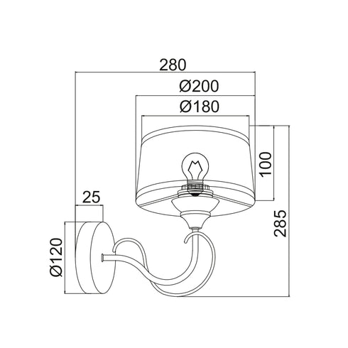 ΕΠΙΤOIXO Φ/Σ 1ΧΕ27 ΜΕΤΑΛΛ ΟΡΕΙΧΑΛΚ+ΛΕΥΚΟ ΑΜΠΑΖΟΥΡ 20Χ25ΧΗ30CM MALLORCA ML306421WB