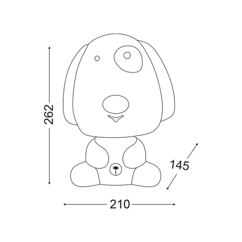 ΠΟΡΤΑΤΙΦ 1ΧΕ14 ΠΑΙΔΙΚΟ ΣΚΥΛΑΚΙ ΜΑΥΡΟ 21Χ15ΧΗ26CM FRIENDS MT120651B