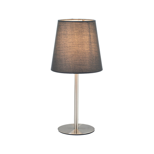 ΠΟΡΤΑΤΙΦ ΥΦΑΣΜΑ ΓΚΡΙ ΜΕ ΒΑΣΗ ΝΙΚΕΛ 1X40W E14 H28CM HARPY MT3000GN