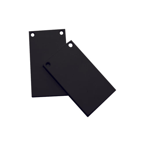 ΤΑΠΕΣ(ΣΕΤ 2 ΤΕΜ) ΜΕ ΒΙΔΕΣ ΓΙΑ ΜΑΓΝΗΤΙΚΗ ΡΑΓΑ TRIMLESS ΜΑΥΡΗ ΜΑΤ MTECB