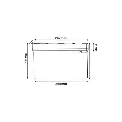 MAINTAINED/NON MAINTAINED EMERGENCY LED SIGN LUMINAIRE 2W 3HRS 60LM 6000K 230V MYA260