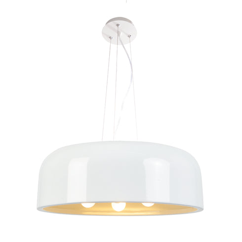 ΚΡΕΜΑΣΤΟ Φ/Σ 3XE27 ΜΕΤΑΛΛΙΚΟ ΛΕΥΚΟ Φ48cm SALON OD5390MW