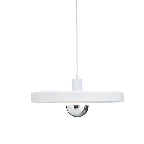 ΚΡΕΜΑΣΤΟ Φ/Σ 1ΧΕ27 ΜΕΤΑΛΛΙΚΟ ΛΕΥΚΟ Φ50ΧΗ120CM DOMENICA OD5392MWH
