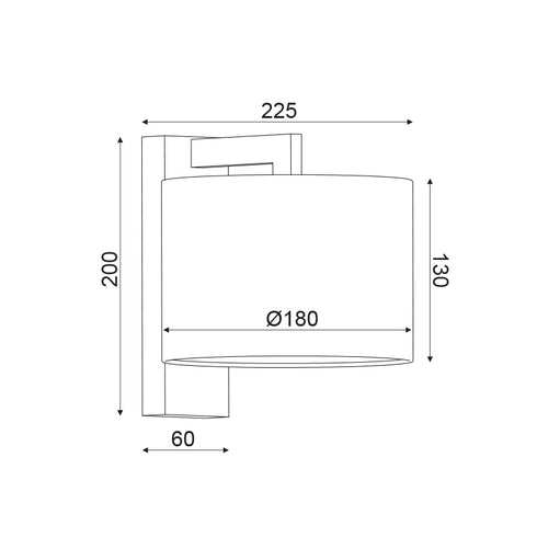 ΜΕΤΑΛΛΙΚΗ ΑΠΛΙΚΑ 1XE27 ΑΠΟΧΡΩΣΗ ΞΥΛΟΥ ΚΑΙ ΑΜΠΑΖΟΥΡ ΜΟΚΑ CIRCE OD5612WD