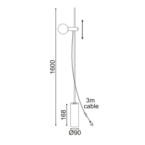 ΕΠΙΔΑΠΕΔΙΟ Φ/Σ 1XE14 ΛΕΥΚΟ ΜΑΡΜΑΡΟ+ΜΕΤ/ΚΟ D9XH160CM HERA OD581F160W