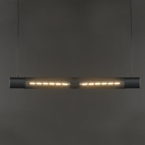 ΚΡΕΜΑΣΤΟ Φ/Σ 2ΧΕ27 ΜΑΥΡΟ ΜΕΤΑΛΛΙΚΟ 72Χ6XH120CM ALCATRAZ OD602P72BK