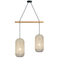 ΚΡΕΜΑΣΤΟ Φ/Σ 2ΧΕ27 RATTAN+ΞΥΛΟ 60X20XH120CM COCONUT OD762P60RW