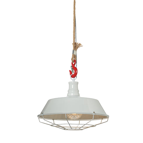 ΚΡΕΜΑΣΤΟ Φ/Σ 1ΧΕ27 ΜΕΤΑΛΛΙΚΟ ΛΕΥΚΟ+ΣΧΟΙΝΙ+ΓΑΝΤΖΟΣ Φ36ΧΗ120CM WHOOPER OD8039WH