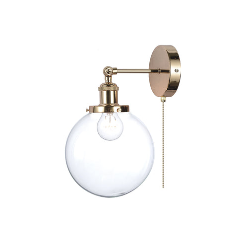 ΕΠΙΤΟΙΧΟ Φ/Σ 1ΧΕ27 ΟΡΕΙΧΑΛΚΟ ΜΕΤΑΛΛΟ+ΓΥΑΛΙ Φ20ΧΗ38CM TARO OD90681WBR