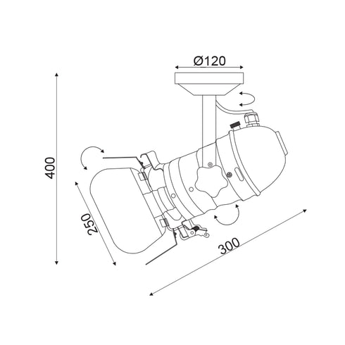 ΕΠΙΤΟΙΧΟ Φ/Σ 1ΧΕ27 ΜΕΤΑΛΛΙΚΟ ΜΑΥΡΟ 34Χ20ΧΗ40CM ALMODOVAR OD91131WB