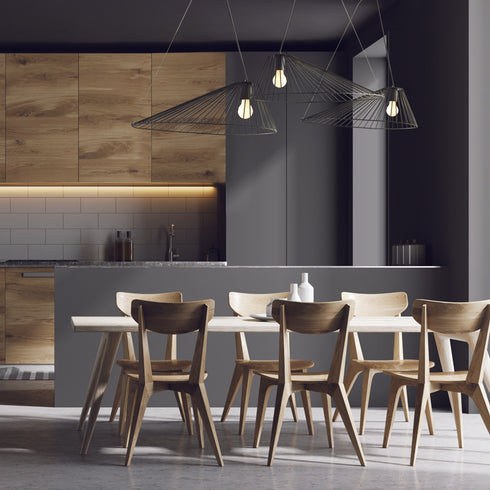 ΚΡΕΜΑΣΤΟ Φ/Σ 1xE27 CAPPELLO ΜΑΥΡΟ ΜΕΤ/ΚΟ 60Χ40X120CM OD91681PB