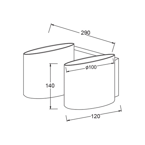 ΜΕΤΑΛΛΙΚΗ ΑΠΛΙΚΑ 2XG9 ΧΡΩΜΙΟ - ΓΥΑΛΙ ΛΕΥΚΟ 29Χ10Χ14cm MOET OYD100452W