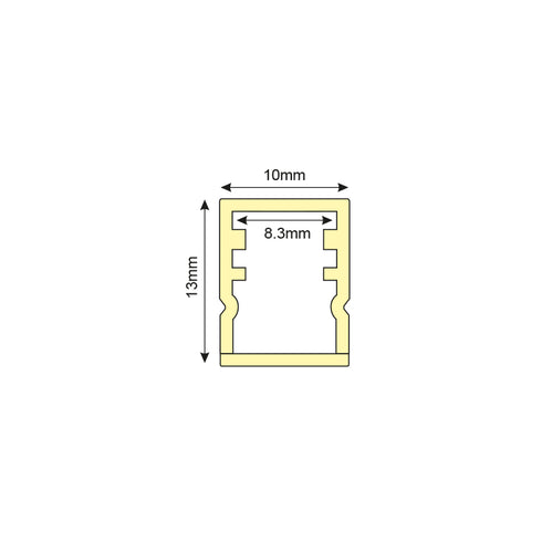 WREN PLASTIC WATERPROOF PROFILE P144 WITH OPAL PC DIFFUSER 2m/pc P144