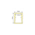 WREN PLASTIC WATERPROOF PROFILE P144 WITH OPAL PC DIFFUSER 2m/pc P144