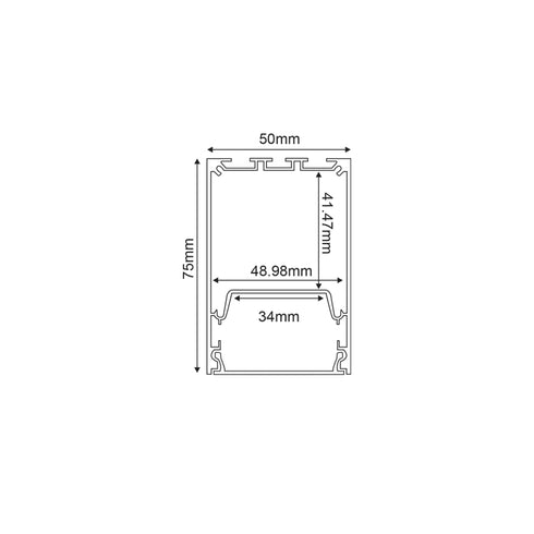 MILO ALUMINUM PROFILE WITH OPAL COVER 3m/pc P207U