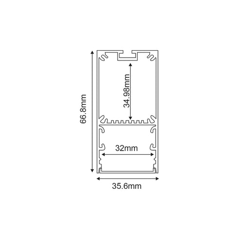 NERI ΠΡΟΦΙΛ ΑΛΟΥΜΙΝΙΟΥ ΜΕ ΟΠΑΛ ΚΑΛΛΥΜΑ 3m/pc P210U