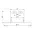 AISH BLACK ALUMINUM TRIMLESS PROFILE 2.5m/pc WITHOUT COVER P240T